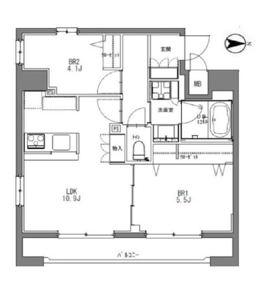 La Douceur秋葉原　907号室　間取り