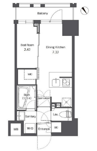 コンフォリア台東根岸　207号室　間取り