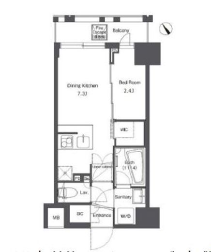 コンフォリア台東根岸　1004号室　間取り
