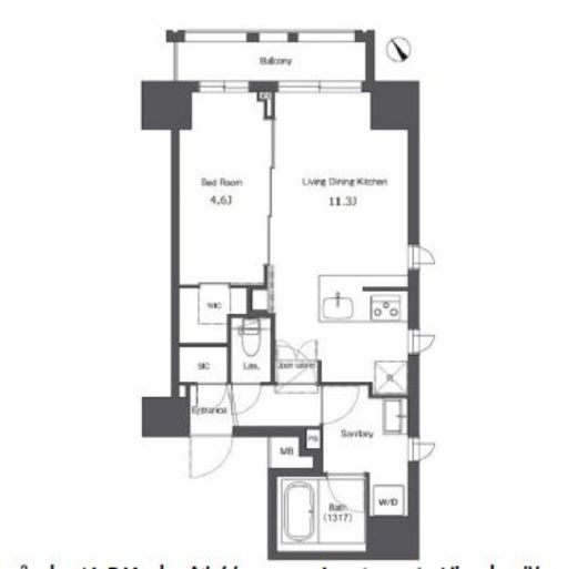 コンフォリア台東根岸　201号室　間取り