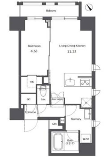 コンフォリア台東根岸　301号室　間取り