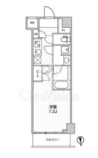 ザ・レジデンス神楽坂Ⅱ　101号室　間取り