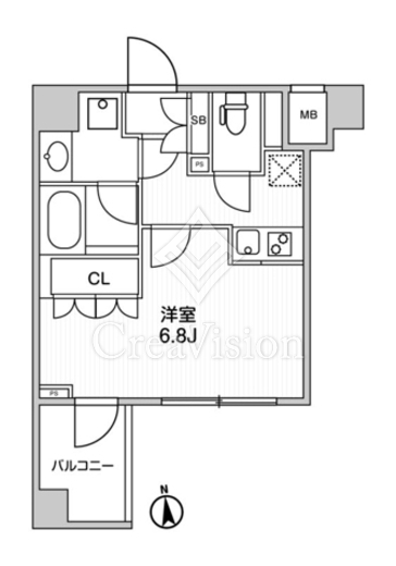 The Residence 神楽坂Ⅱ　215号室　間取り