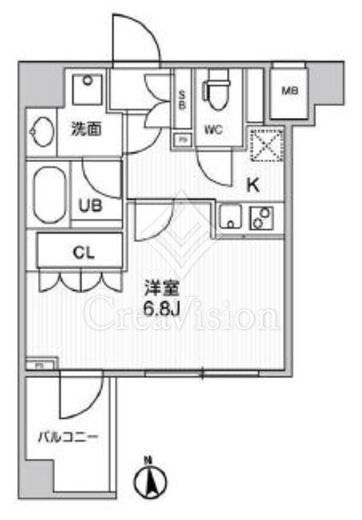 ザ・レジデンス神楽坂Ⅱ　315号室　間取り