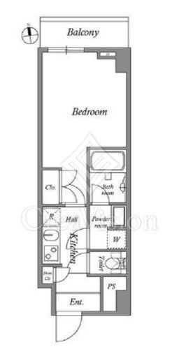 ザ・レジデンス神楽坂Ⅱ　406号室　間取り