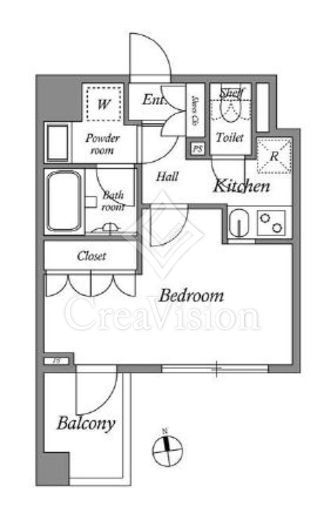ザ・レジデンス神楽坂Ⅱ　510号室　間取り