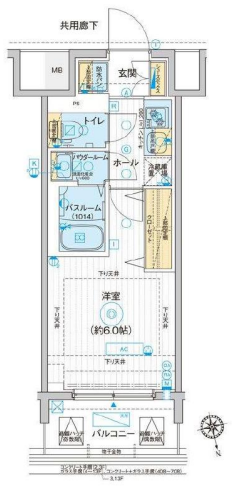 ディームス品川南大井　915号室　間取り