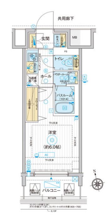 ディームス品川南大井　202号室　間取り
