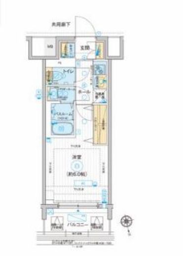 エスタート品川南大井　1207号室　間取り