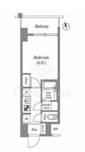 エスタート品川南大井　1313号室　間取り