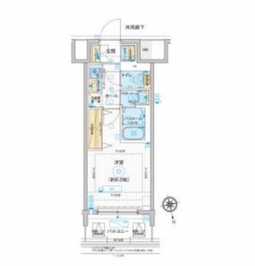 エスタート品川南大井　205号室　間取り