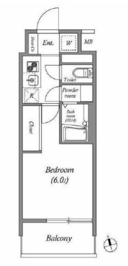 エスタート品川南大井　702号室　間取り