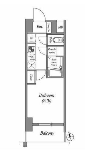 エスタート品川南大井　806号室　間取り