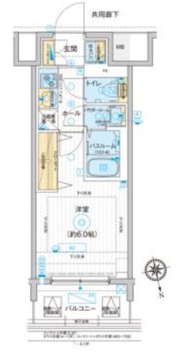 エスタート品川南大井　812号室　間取り