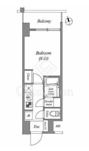 エスタート品川南大井　813号室　間取り