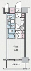 テラス浅草橋　502号室　間取り