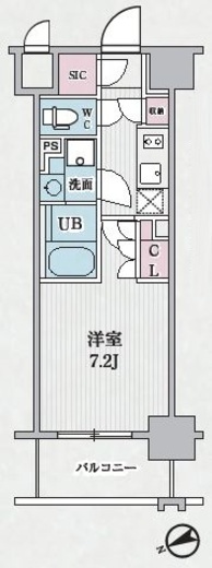 テラス浅草橋　302号室　間取り