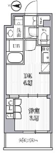 シーズンフラッツ住吉　705号室　間取り