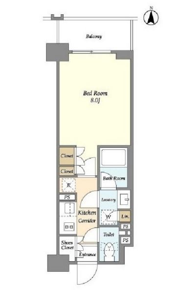 ラティエラ両国　503号室　間取り
