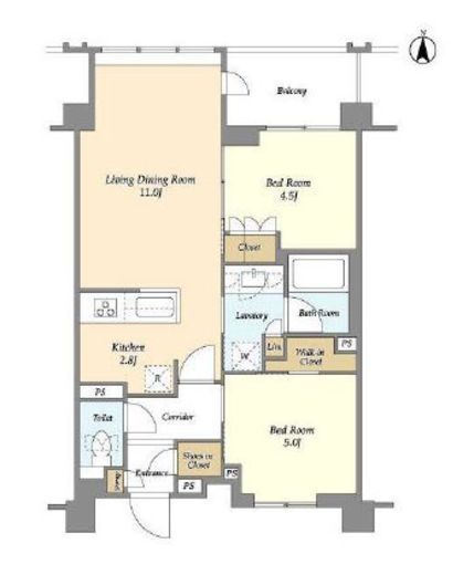ラティエラ両国　1002号室　間取り