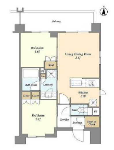 ラティエラ両国　307号室　間取り