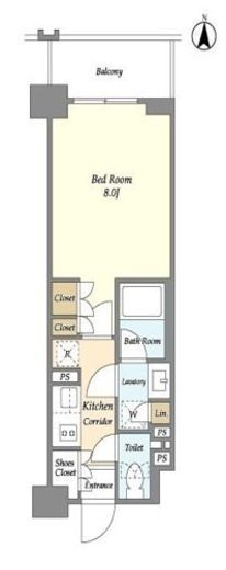 ラティエラ両国　403号室　間取り