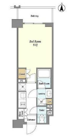 ラティエラ両国　405号室　間取り