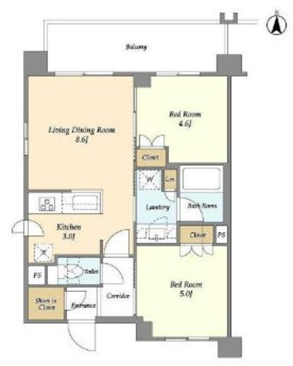 ラティエラ両国　901号室　間取り