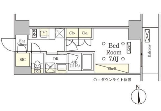 テラス御徒町　903号室　間取り