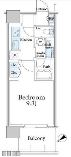 三田聖坂ガーデンレジデンス　623号室　間取り