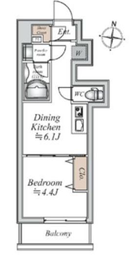 グランカーサ大島　1102号室　間取り
