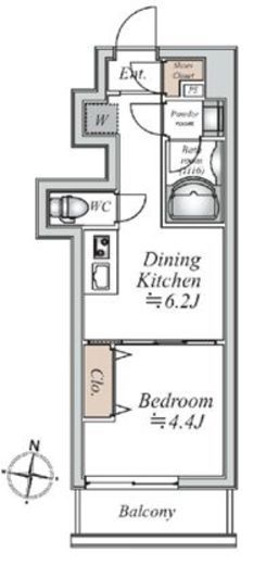 グランカーサ大島　905号室　間取り