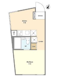 ｅｓｔ　Ｌａｒｇｏ　ＳＨＩＢＵＹＡ　204号室　間取り