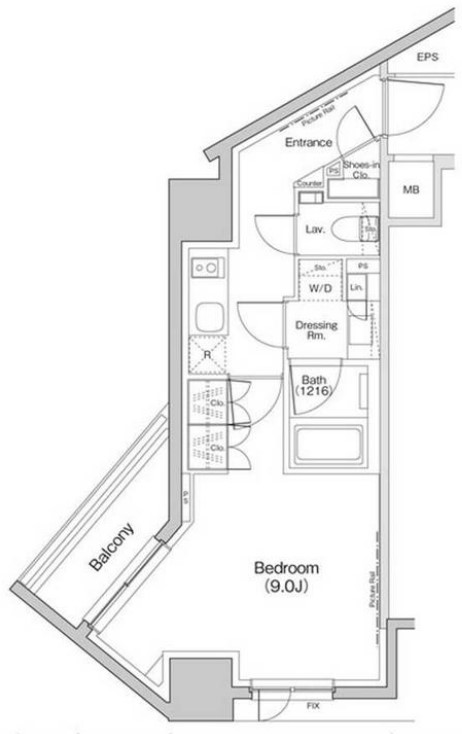 ザ・パークハビオ荏原中延プレイス　205号室　間取り