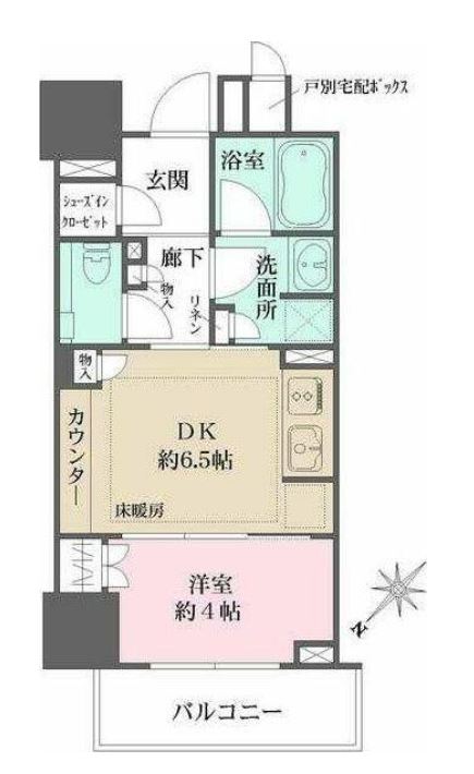 ザ・パークハウス麹町レジデンス　906号室　間取り