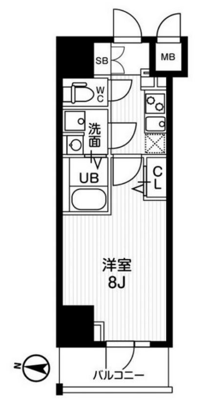 ジェノヴィア両国Ⅴスカイガーデン　401号室　間取り