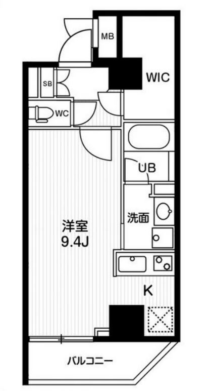 ジェノヴィア両国Ⅴスカイガーデン　701号室　間取り