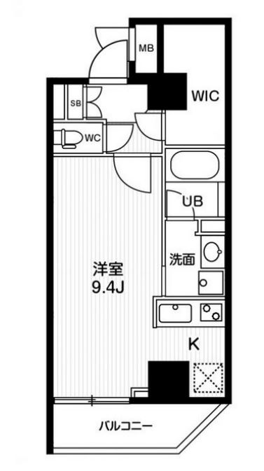 ジェノヴィア両国Ⅴスカイガーデン　901号室　間取り