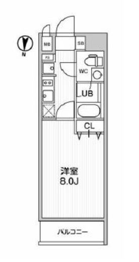 レオーネ南千住Ⅱ　1002号室　間取り