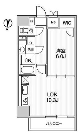 レオーネ南千住Ⅱ　1105号室　間取り