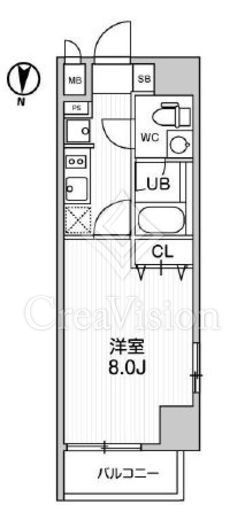 レオーネ南千住Ⅱ　301号室　間取り