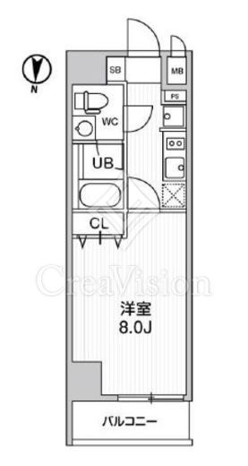 レオーネ南千住Ⅱ　305号室　間取り