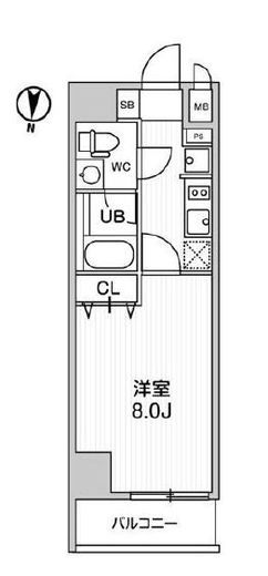 レオーネ南千住Ⅱ　503号室　間取り