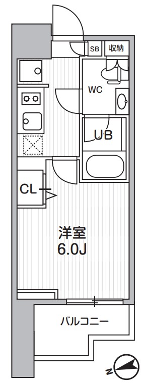 ALTERNA南大井(旧:トラディス南大井Ⅲ) 502号室 間取り