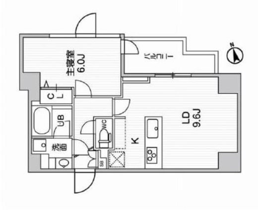 ALTERNA南大井 (オルタナ南大井)　603号室　間取り