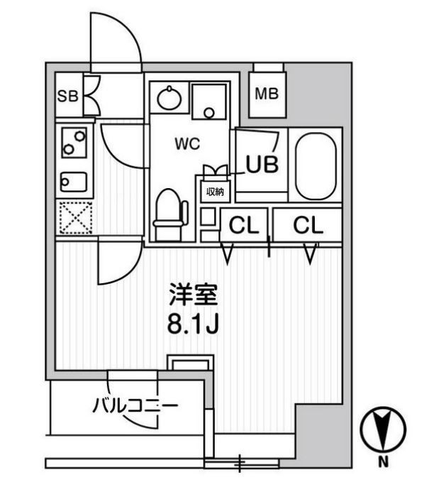 ジェノヴィア浅草橋Ⅱスカイガーデン　301号室　間取り