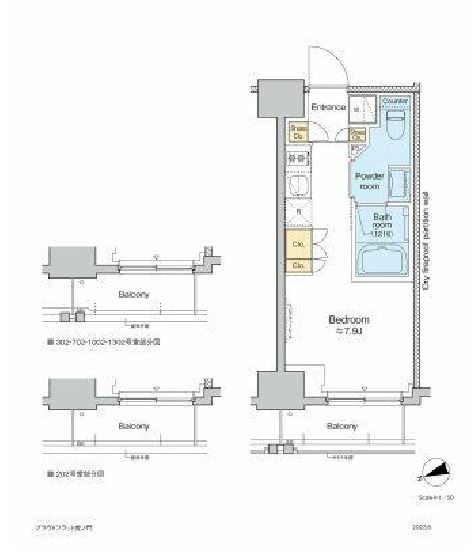 プラウドフラット虎ノ門　802号室　間取り