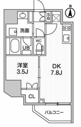 ALTERNA亀戸Ⅲ (オルタナ亀戸3)　1005号室　間取り