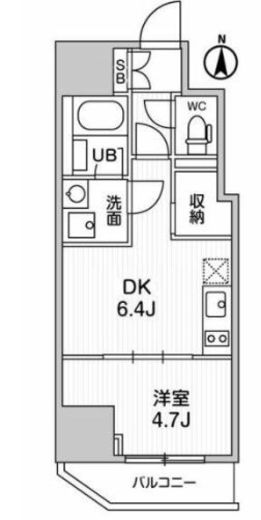 ALTERNA亀戸Ⅲ (オルタナ亀戸3)　804号室　間取り
