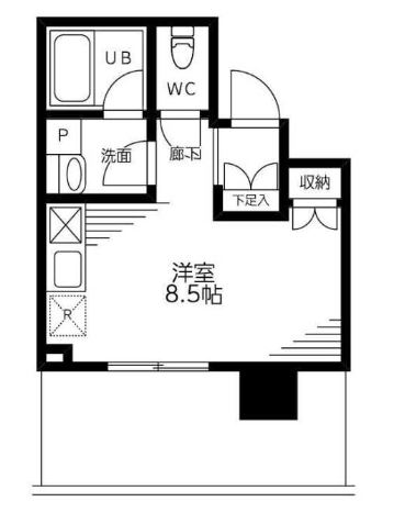 ブリリアタワー浜離宮　310号室　間取り